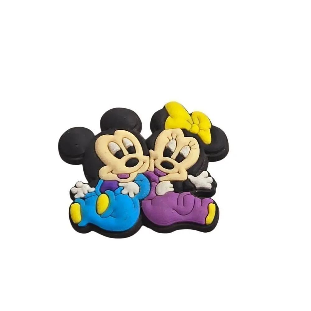 Jibbitz Style Shoe Charm Baby Mickey and Minnie Mouse